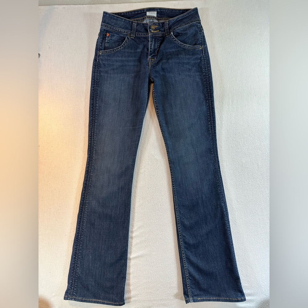 Hudson Jeans Signature Midrise Bootcut Size 28 Flap Pocket Medium Wash Denim